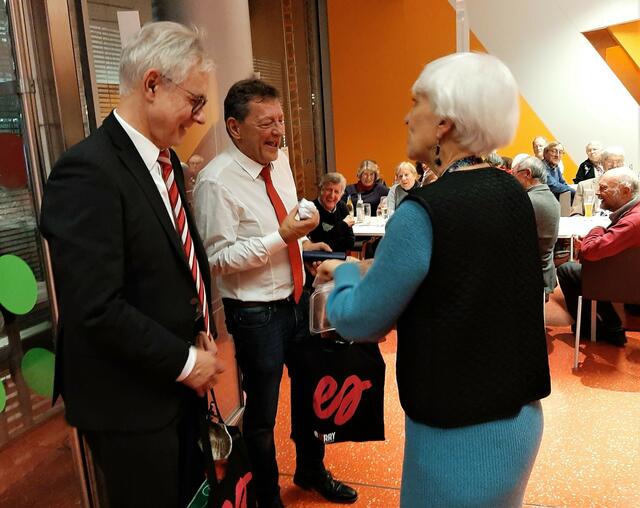 links Dieter Saborowski , Reiner Link und Frau Lydie