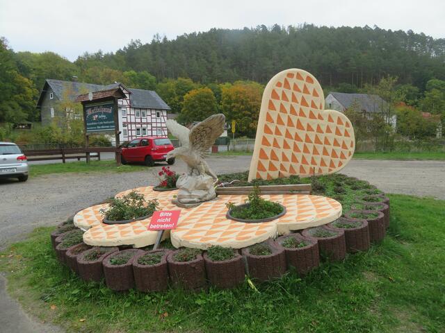 Die Waffel ist nicht zu übersehen.