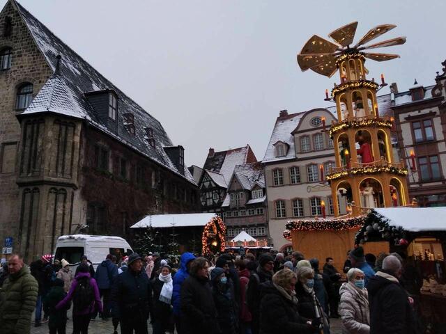 Das Rathaus von Quedlinburg.