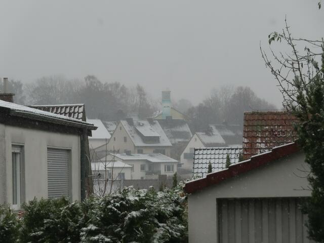 Blick von meinem Schreibtischfenster am 02.12.2022 in Richtung WALDECKER BERG.