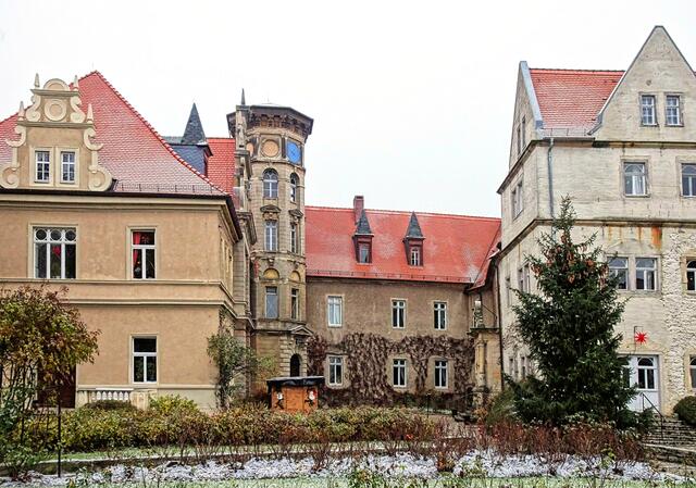 Schloss Hohenerxleben in der Adventszeit