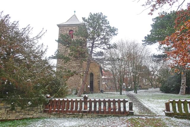 St. Petri Kirche Hohenerxleben von 1802 mit dem Kirchturm aus dem Jahre 1718