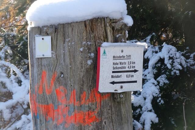 von dieser Stelle führt der alte Forstweg ins Selketal