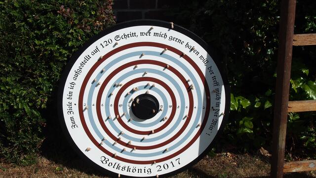 Volkskönigsscheibe für Volkskönig Winfried Gehrke 2017  | Foto: Winfried Gehrke