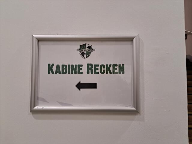 Und durch die Recken-Kabine.