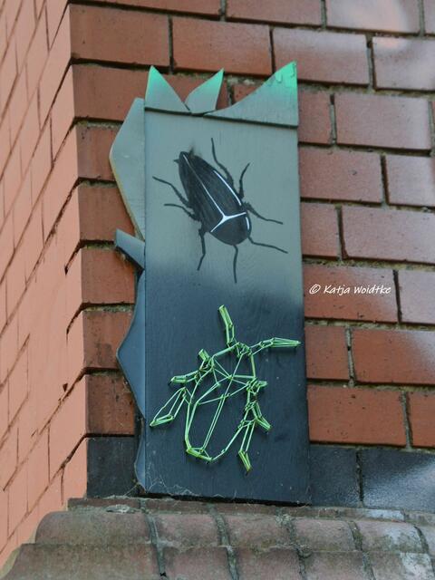 Streetart in Hannover - Glühwürmchen in der Fröbelstraße in Linden-Nord (Foto: Katja Woidtke)