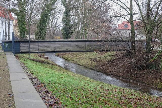 Einebrücke an den zur LAGA entstandenen Eineterassen 