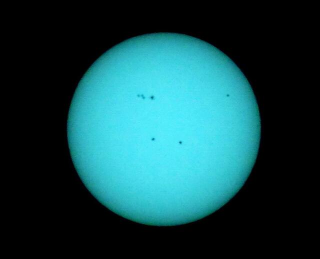Auch zurzeit lohnt ein Blick auf die Sonne, wie es dieses Foto vom 15.2.2023 zeigt.  | Foto: Christel Wolter