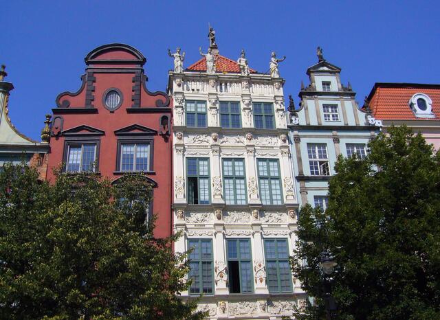Schmucke Hausfassaden überall in der Altstadt.