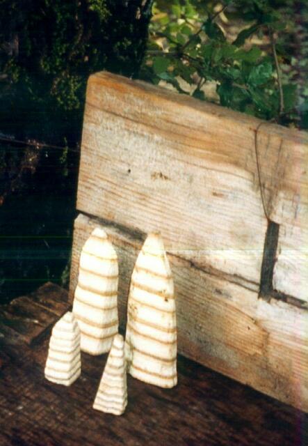 Reiskuchen in Form von Sedimentschichten in Linjiang