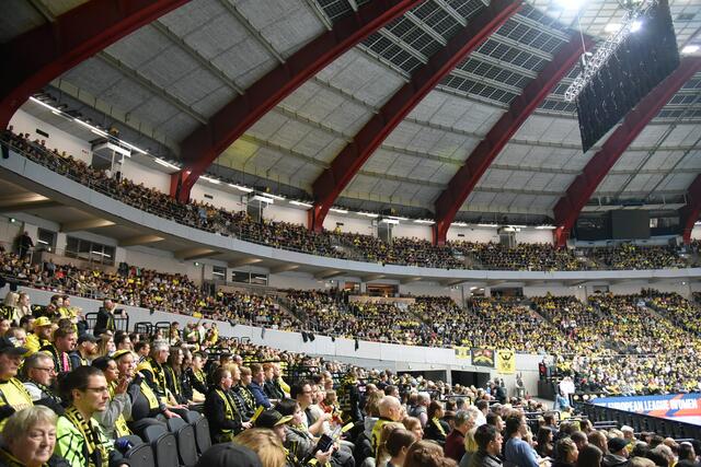 Beeindruckende Kulisse für die Handballerinnen vom BVB, die in der Bundesliga in dieser Saison bisher im Schnitt vor 614 Zuschauern spielen...
Dauerte dann auch 20 Minuten bis die letzte Nervosität vor der Mega-Kulisse abgelegt war.
FotoArchiv Merkel+Merkel