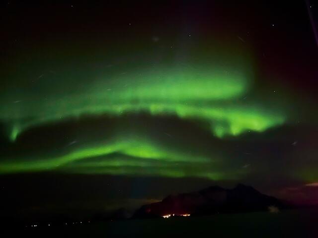 Die ersten Polarlichter auf unserer Reise | Foto: Marc Rohde | www.marcrohde.de