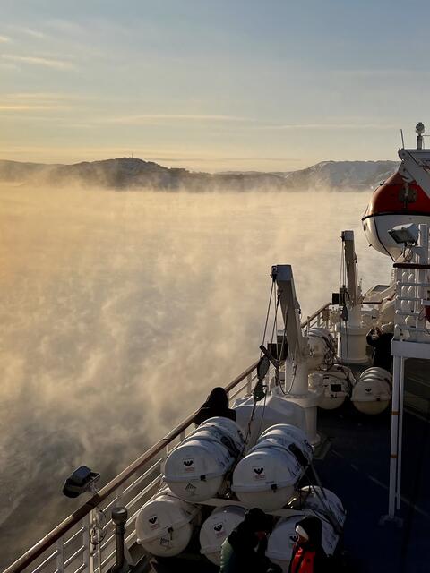 Das "dampfende" Meer bei Kirkenes | Foto: Marc Rohde | www.marcrohde.de