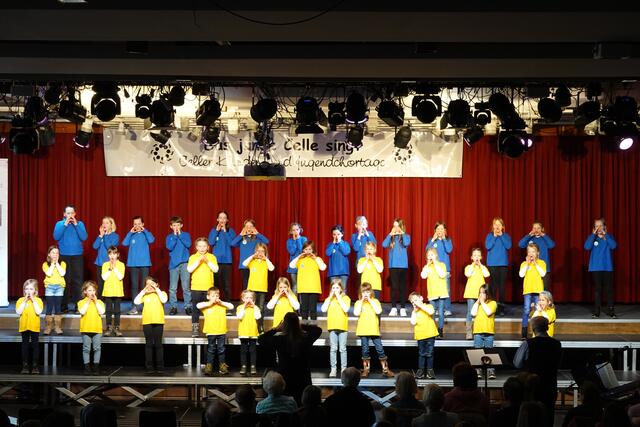 Der Grundchor Cantus Cordis Hardegsen mit Gruppenleiterin Carina Krull  | Foto: Cantus Cordis Hardegsen, nh