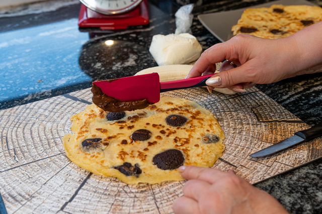 Sabinas Kochstudio – Osterbrunch 2023 – Rezept 5
Schoko-Bananen-Pfannenkuchen | Foto: FSeventfoto