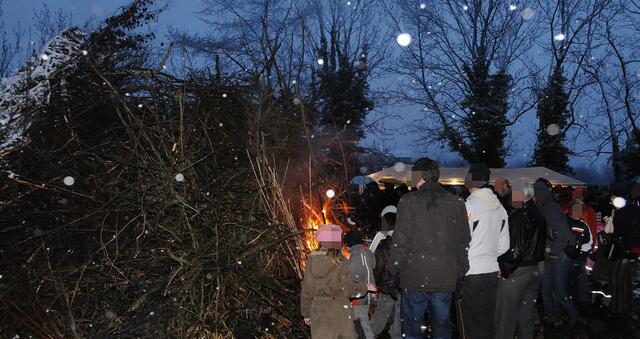 Osterfeuer in Wülfel anno 2008