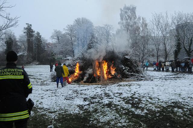 Osterfeuer in Wülfel anno 2008