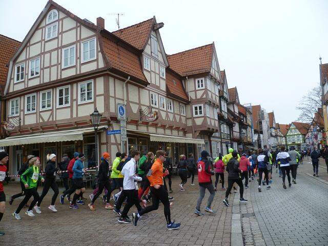 Die Altstadt von Celle ist das Maximum für eine Freizeitläufer/innen-Veranstaltung.
