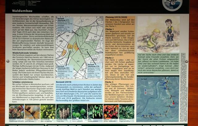 Informationstafel an der Schornsteinlinie