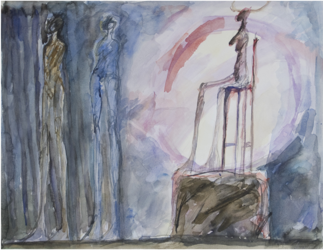 Persephone von Hubert Balze in der Künstlerhofgalerie am Maskenmuseum Diedorf