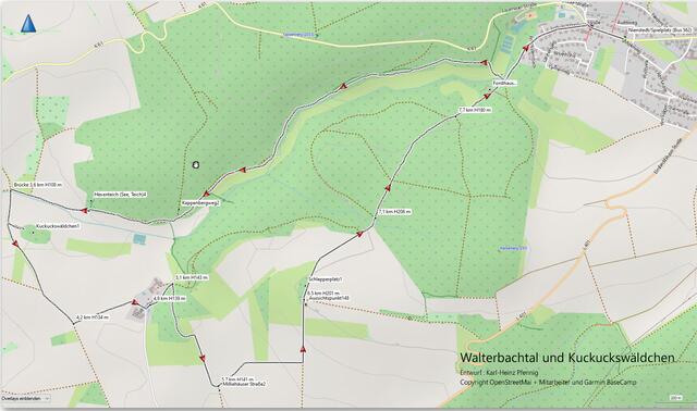 Die Wanderroute