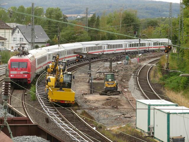 Bahnsteigumbau am 7.9.2022