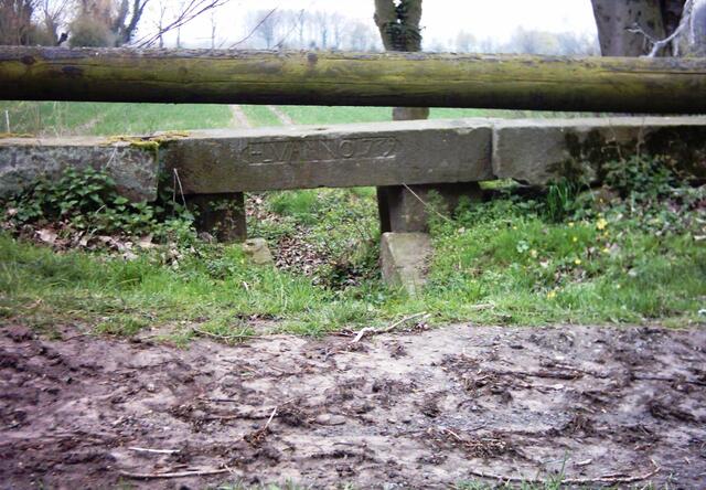 Das Mühlenwehr - HLV ANNO 1739 - HLV steht für den Oberamtmann Hermann Ludewig Voigt