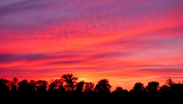 Dafür gibt es herrliche Sonnenuntergänge