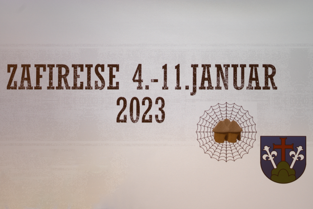 Präsentation zur Zafi-Reise der Friedberger Delegation im Januar 2023 | Foto: FSeventfoto