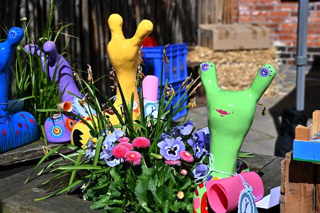 Ein Stand auf den Markttagen.