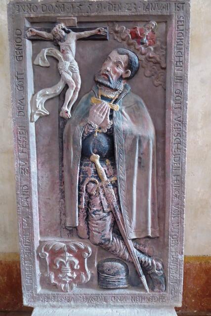 Epitaph des Obervorsteher des Hospitals Heinz von Lüder, der 1559 starb.