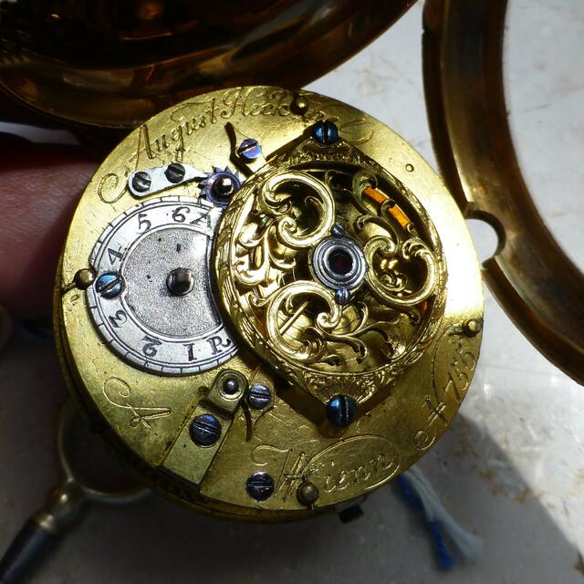 Rückplatine der Uhr eines ausgewanderten Friedberger Uhrmachers in Wien  | Foto: Dr. Hubert Raab