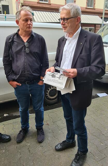 Marcus Bocklet, MdL und Architekt Hans Robert Hiegel