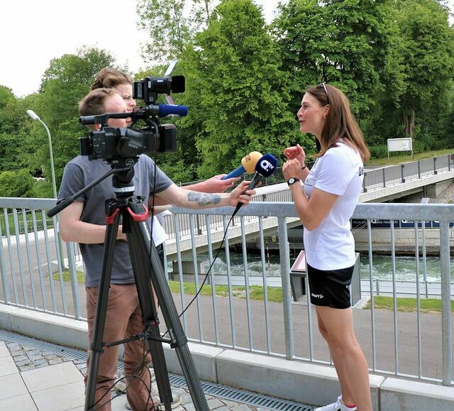 Ricarda Funk beim Interview | Foto: Marianne Stenglein
