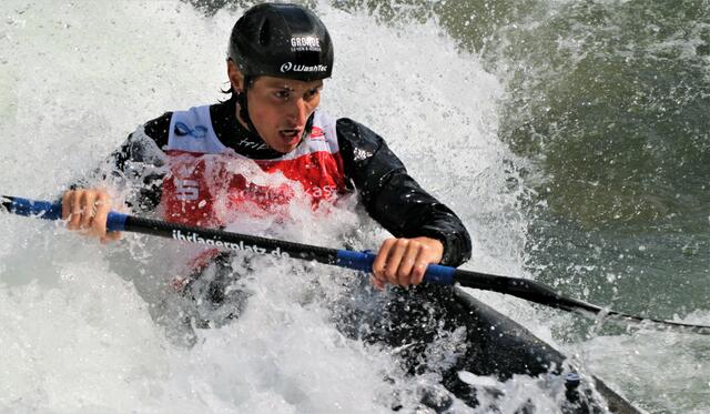Noah Hegge im Kajak Einer Herren | Foto: Marianne Stenglein
