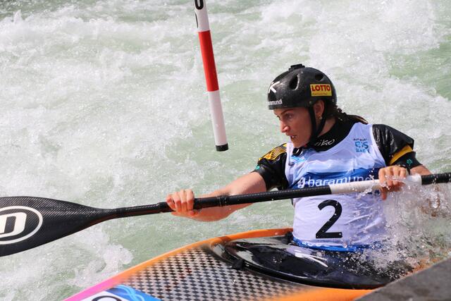 Ricarda Funk im Kajak Einer Damen | Foto: Marianne Stenglein