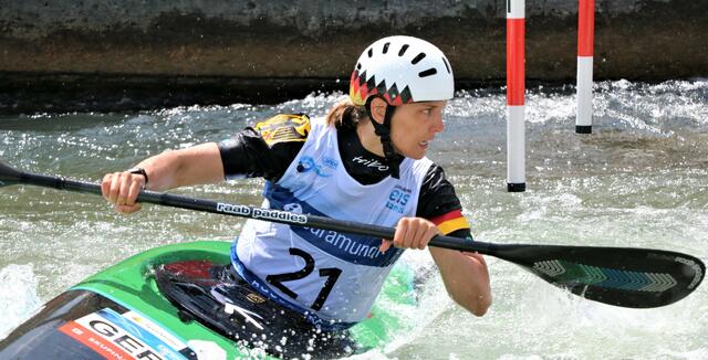 Jasmin Schornberg im Kajak Einer Damen | Foto: Marianne Stenglein