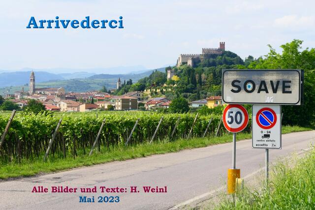 Am Pfingstmontag 2023 geht unsere wunderbare Tour zu Ende. Am Dienstag geht es direkt auf die Autostrada Richtung Verona und dann immer nordwärts nach Hause.