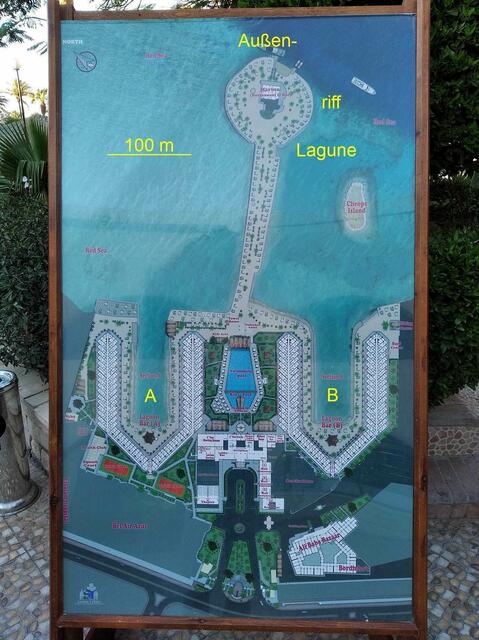 Hotelplan und Lagune Hotel Arabia Azur. 