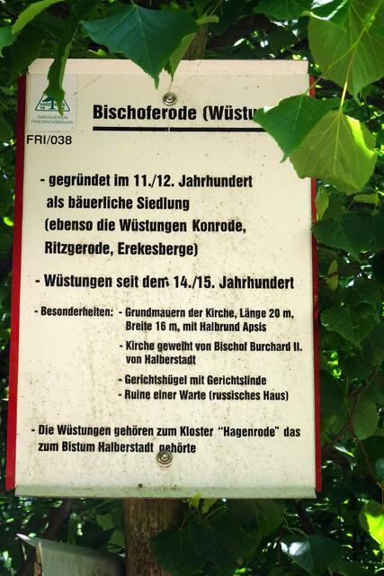 im Harz gibt es viele wüste Siedlungen