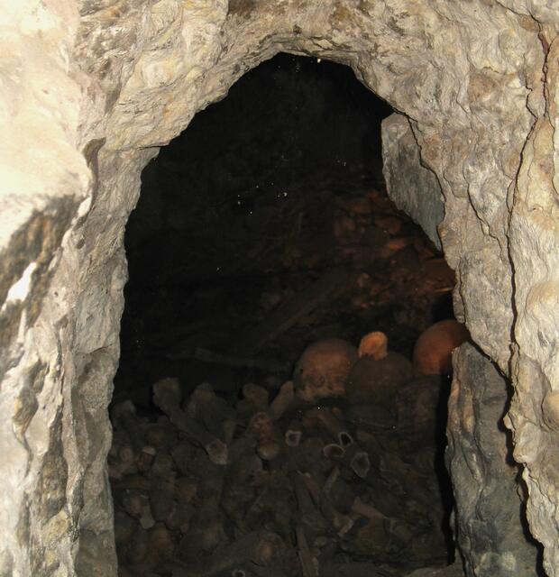 Darin werden alle menschliche Knochen von Toten aufbewahrt, die vor den Weltkriegen gestorben sind und die bei Bauarbeiten in Hannover gefunden werden. 