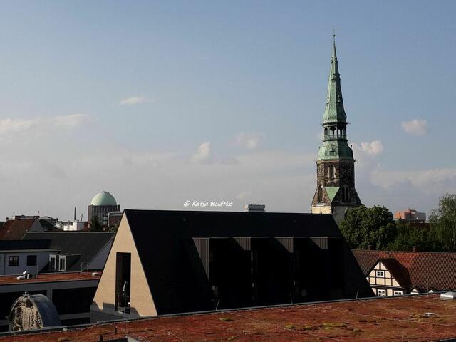 "Nacht der Museen" im Historischen Museum Hannover

Blick zum Anzeiger Hochhaus und zum Turm der Kreuzkirche

(Foto: Katja Woidtke)