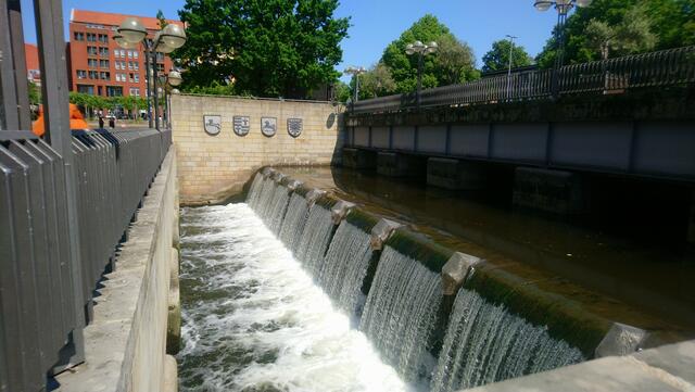 Ab hier darf die Leine oberirdisch fließen.