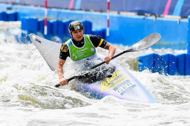 Siegte souverän die zierliche Schwabenkanutin Elena Lilik | Foto: DKV Philipp Reichenbach