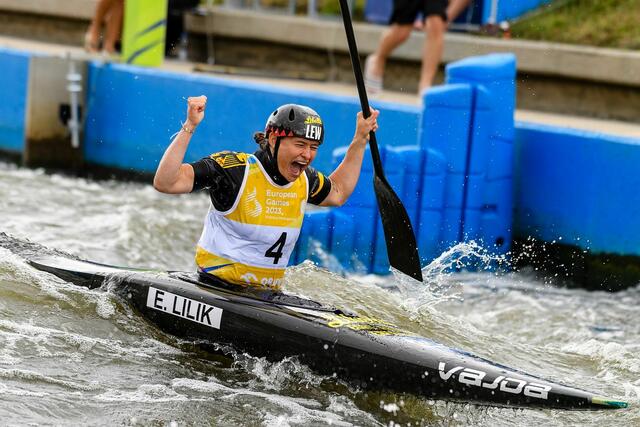 Hurra! Elena Lilik holte den Sieg | Foto: DKV Philipp Reichenbach