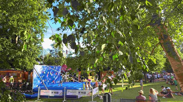 Viel Action für Kinder auf dem Neusässer Stadtfest.