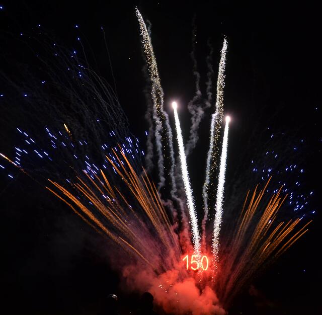 Das Feuerwerk zum 150-jährigen Jubiläum | Foto: Anke Maresch
