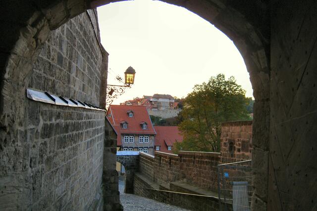Blick vom Schlossberg auf den Münzenberg