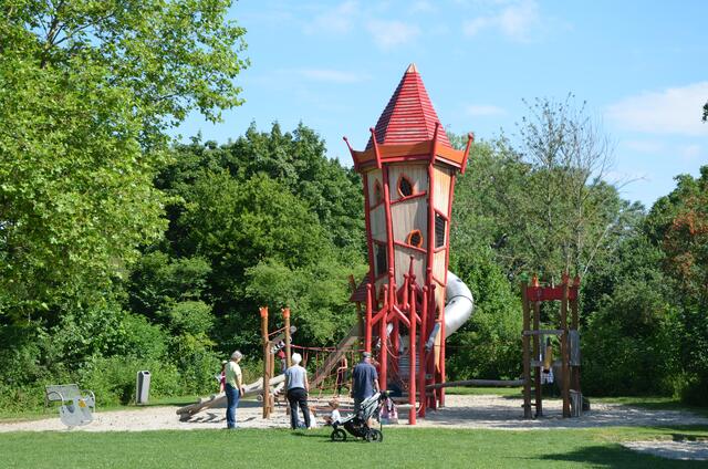 Spielplatz in königlichen Höhen | Foto: Anke Maresch