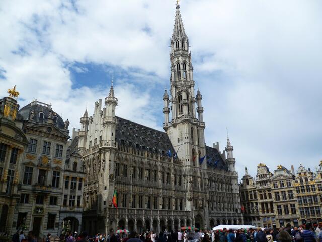 Das Rathaus von Brüssel.
